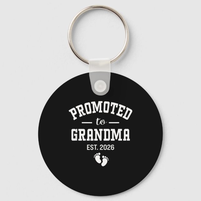 Promoted To Grandma 2026 First Time Grandmother Wo Key Ring (Front)