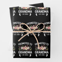 Promoted to Grandma 2026 First Time Nana Floral 