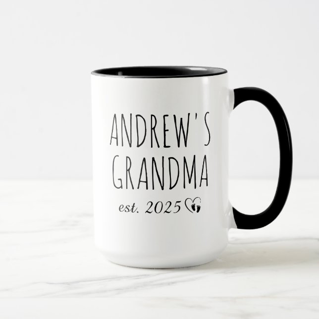 Promoted to Grandma 2026 Mug (Right)