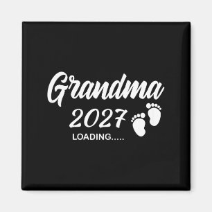 Promoted to Grandma 2027 Loading Baby Announcement Magnet