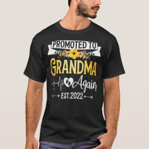 Promoted To Grandma Again 2022 Mother's Day T-Shirt