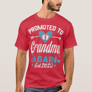 Promoted To Grandma Again Est 2023 Pregnancy Annou T-Shirt