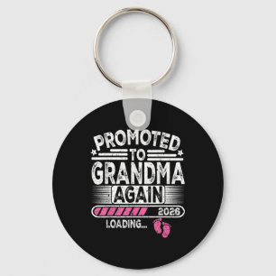 Promoted To Grandma Again Est. 2026 Loading Funny  Key Ring