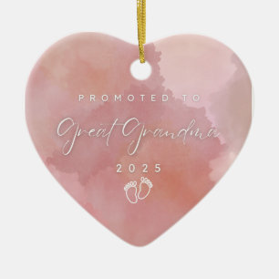 Promoted to grandma ceramic tree decoration