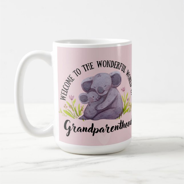 Promoted to grandma coffee mug (Left)