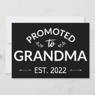 Promoted To Grandma Est. 2022 II Invitation