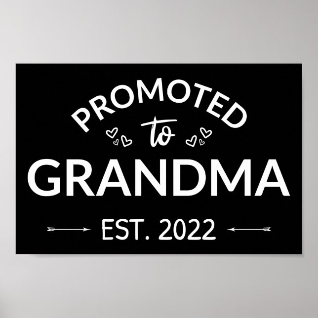 Promoted To Grandma Est. 2022 II Poster (Front)