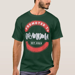 Promoted To Grandma Est 2023 Gender Reveal Women T-Shirt