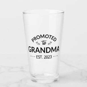 Promoted To Grandma Est. 2023 II Glass