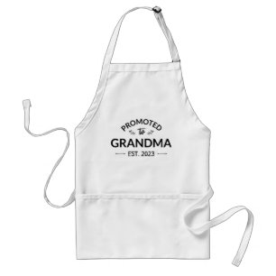 Promoted To Grandma Est. 2023 II Standard Apron