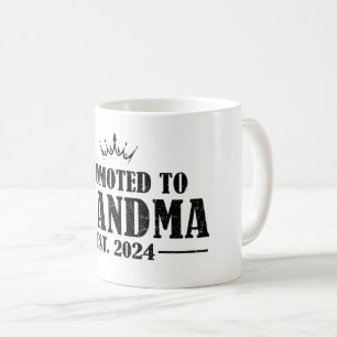 Promoted To Grandma est. 2024 Gift New Grandma  Coffee Mug