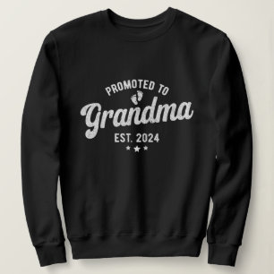 Promoted to Grandma est 2024, Grandparents 2024 Sweatshirt
