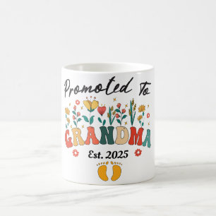 Promoted to Grandma est. 2024 Grandparents BabyMug Coffee Mug