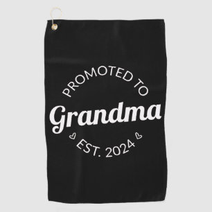 Promoted To Grandma Est. 2024 I Golf Towel