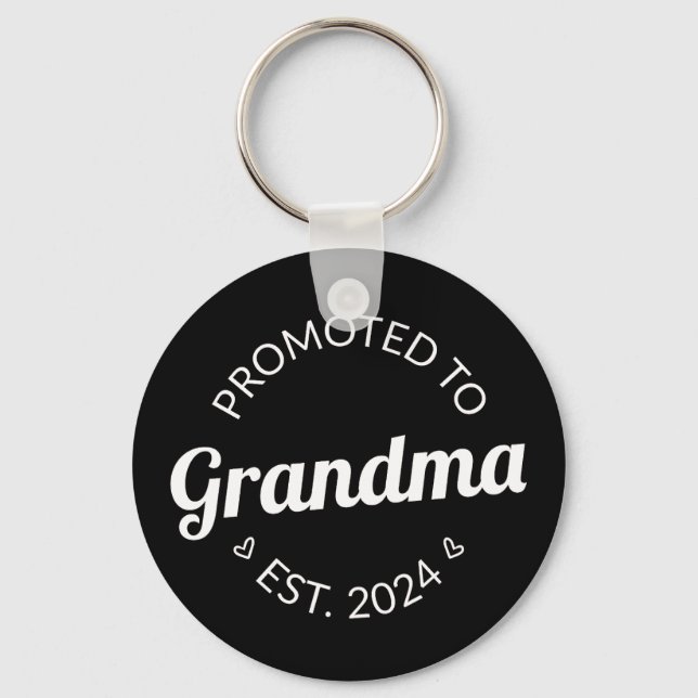 Promoted To Grandma Est. 2024 I Key Ring (Front)