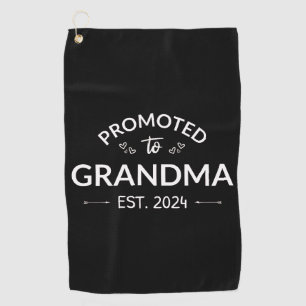 Promoted To Grandma Est. 2024 II Golf Towel