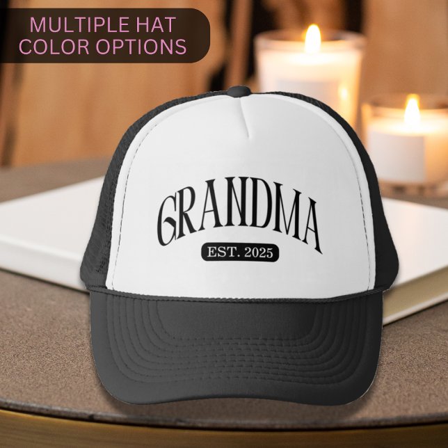 Promoted To Grandma Est 2025 Grandmothers Love Trucker Hat (Creator Uploaded)