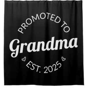 Promoted To Grandma Est. 2025 I Shower Curtain
