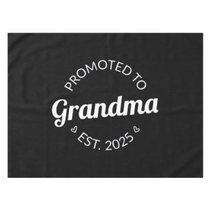 Promoted To Grandma Est. 2025 I Tablecloth