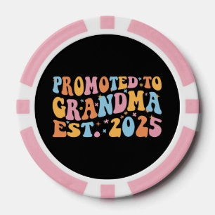 Promoted To Grandma Est. 2025 III Poker Chips