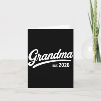 Promoted to Grandma Est 2026 Cute Future Card