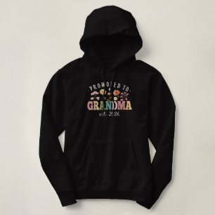 Promoted to Grandma Est 2026 Floral Future Grandma Hoodie