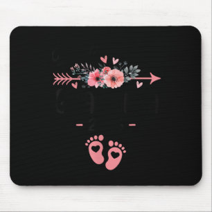 Promoted To Grandma Est 2026 Floral  Mouse Mat