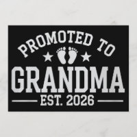 Promoted to Grandma est. 2026 Grandparents Baby 