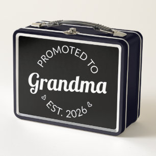Promoted To Grandma Est. 2026 I Metal Lunch Box