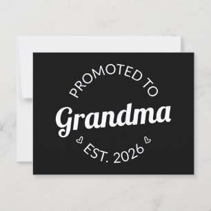 Promoted To Grandma Est. 2026 I Postcard