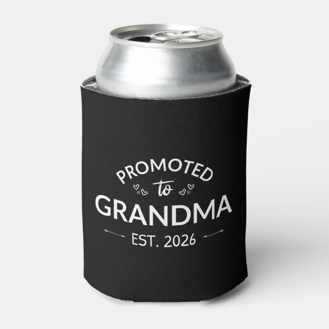 Promoted To Grandma Est. 2026 II Can Cooler (Can Front)