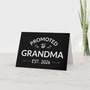 Promoted To Grandma Est. 2026 II Card
