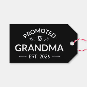 Promoted To Grandma Est. 2026 II Gift Tags