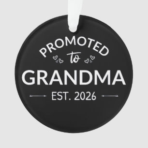 Promoted To Grandma Est. 2026 II Ornament