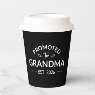 Promoted To Grandma Est. 2026 II Paper Cups