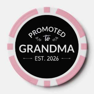Promoted To Grandma Est. 2026 II Poker Chips