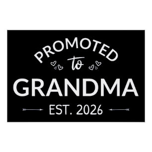 Promoted To Grandma Est. 2026 II Poster
