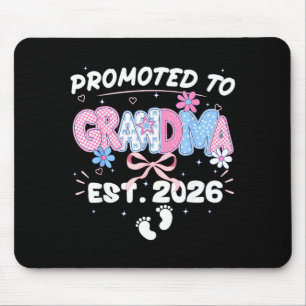 Promoted to Grandma Est 2026 New Grandma Mouse Mat