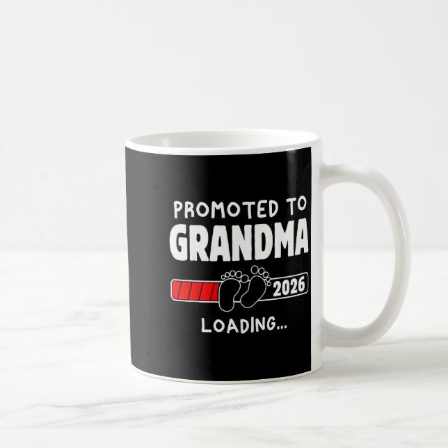 Promoted To Grandma Est 2026 Soon To Be New Grandm Coffee Mug (Right)