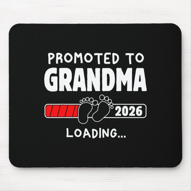 Promoted To Grandma Est 2026 Soon To Be New Grandm Mouse Mat (Front)