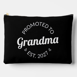 Promoted To Grandma Est 2027 New Nana I Accessory Pouch