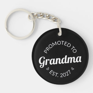 Promoted To Grandma Est 2027 New Nana I Key Ring