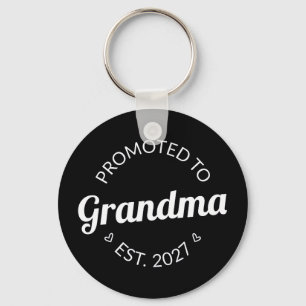 Promoted To Grandma Est 2027 New Nana I Key Ring