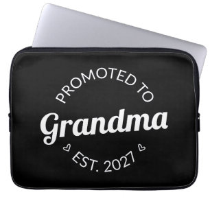 Promoted To Grandma Est 2027 New Nana I Laptop Sleeve