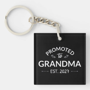 Promoted To Grandma Est 2027 New Nana II Key Ring