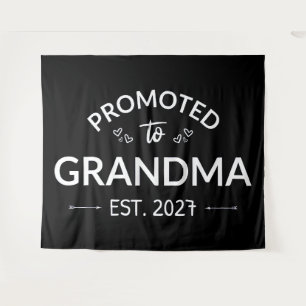 Promoted To Grandma Est 2027 New Nana II Tapestry