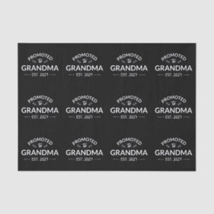Promoted To Grandma Est 2027 New Nana II Tissue Paper