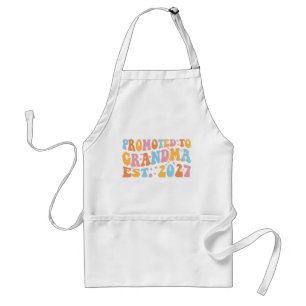 Promoted To Grandma Est 2027 New Nana Standard Apron
