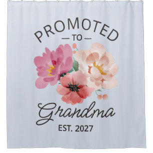 Promoted To Grandma Est 2027 New Nana VI Shower Curtain