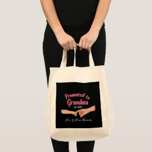 Promoted to Grandma Established 2025 Announcement Tote Bag